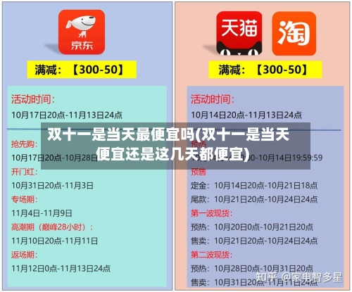双十一是当天最便宜吗(双十一是当天便宜还是这几天都便宜)