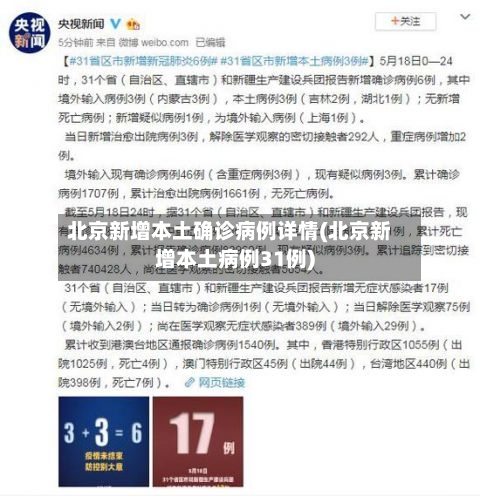 北京新增本土确诊病例详情(北京新增本土病例31例)