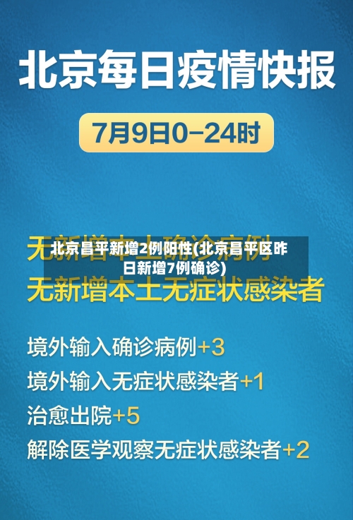 北京昌平新增2例阳性(北京昌平区昨日新增7例确诊)-第2张图片