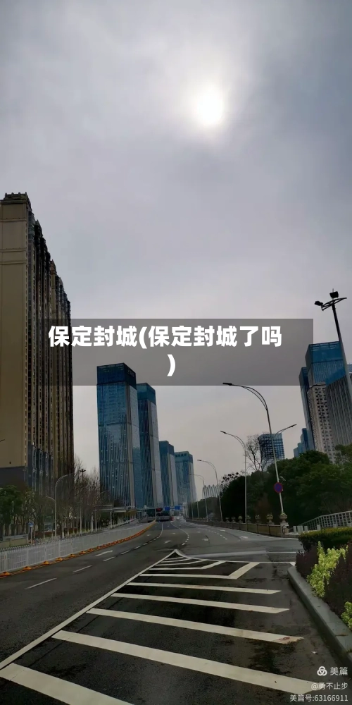 保定封城(保定封城了吗)
