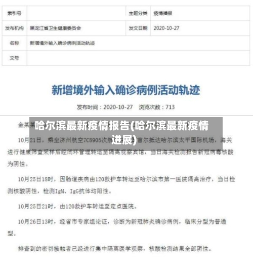 哈尔滨最新疫情报告(哈尔滨最新疫情进展)-第2张图片