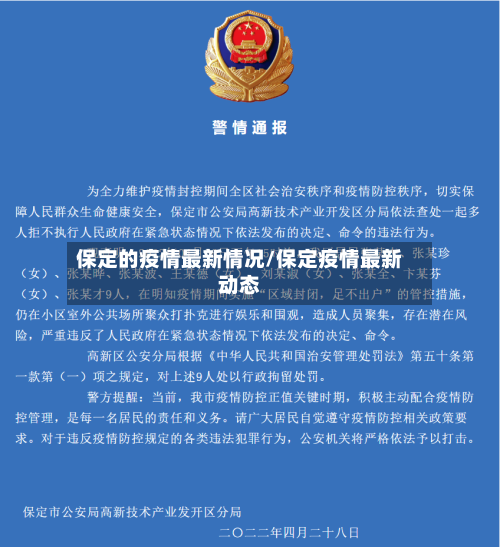 保定的疫情最新情况/保定疫情最新动态-第2张图片