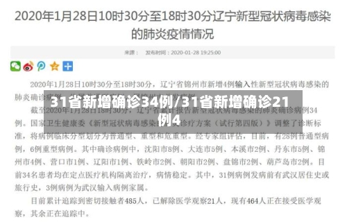 31省新增确诊34例/31省新增确诊21例4