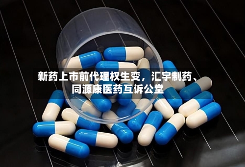 新药上市前代理权生变，汇宇制药、同源康医药互诉公堂-第2张图片