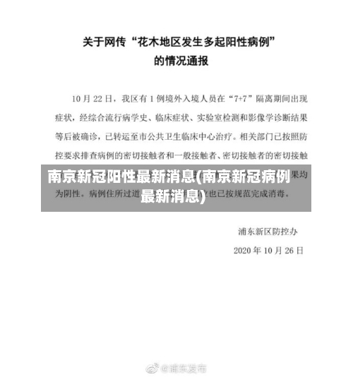 南京新冠阳性最新消息(南京新冠病例最新消息)-第3张图片