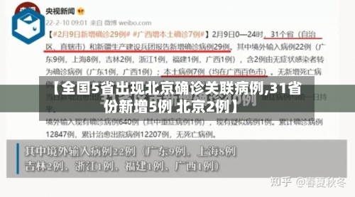 【全国5省出现北京确诊关联病例,31省份新增5例 北京2例】-第2张图片