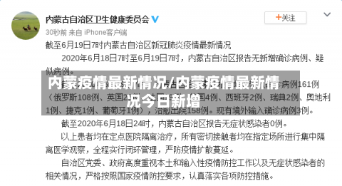 内蒙疫情最新情况/内蒙疫情最新情况今日新增