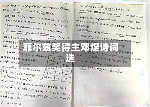 菲尔兹奖得主邓煜诗词选