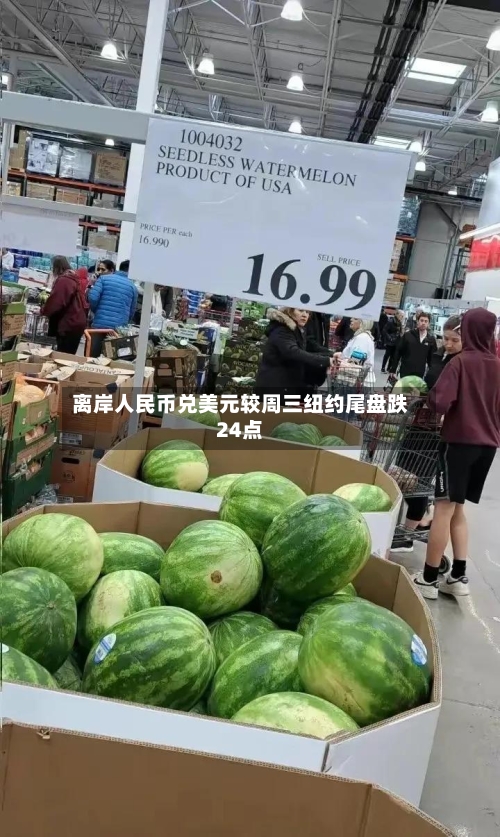 离岸人民币兑美元较周三纽约尾盘跌24点