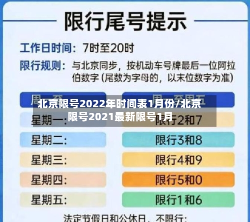 北京限号2022年时间表1月份/北京限号2021最新限号1月-第3张图片