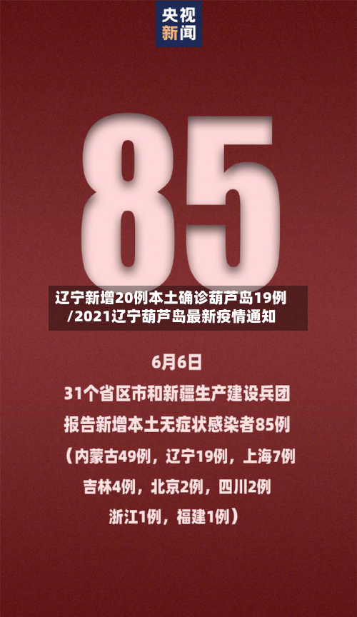辽宁新增20例本土确诊葫芦岛19例/2021辽宁葫芦岛最新疫情通知-第2张图片