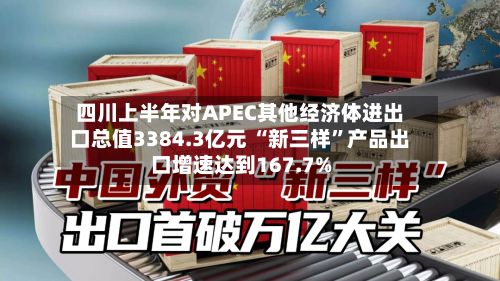 四川上半年对APEC其他经济体进出口总值3384.3亿元 “新三样”产品出口增速达到167.7%