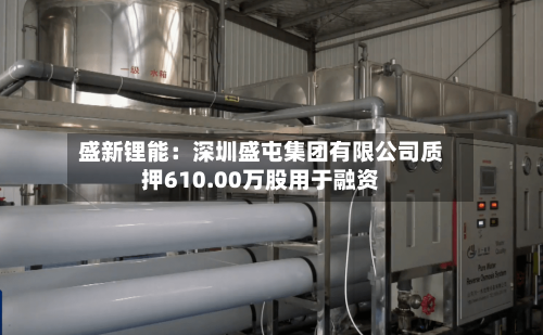 盛新锂能：深圳盛屯集团有限公司质押610.00万股用于融资-第2张图片