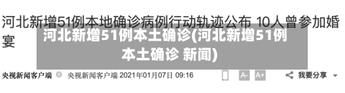 河北新增51例本土确诊(河北新增51例本土确诊 新闻)