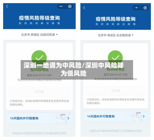深圳一地调为中风险/深圳中风险降为低风险