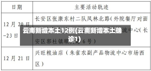 云南新增本土12例(云南新增本土确诊1)-第3张图片