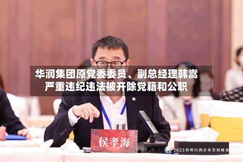 华润集团原党委委员、副总经理韩嵩严重违纪违法被开除党籍和公职