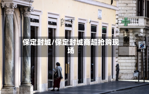 保定封城/保定封城商超抢购现场