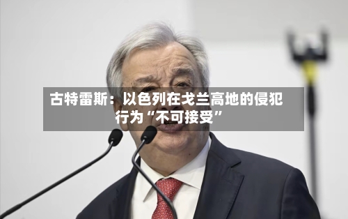 古特雷斯：以色列在戈兰高地的侵犯行为“不可接受”-第3张图片