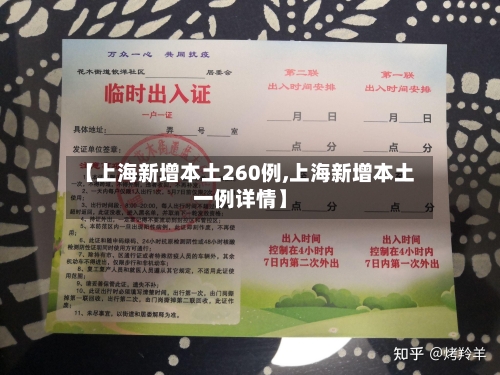 【上海新增本土260例,上海新增本土一例详情】-第3张图片