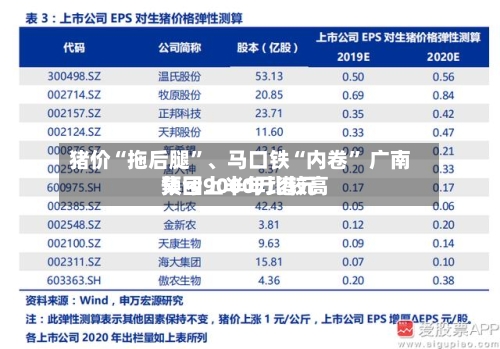 猪价“拖后腿”、马口铁“内卷” 广南集团上半年比较高预亏9000万港元-第3张图片