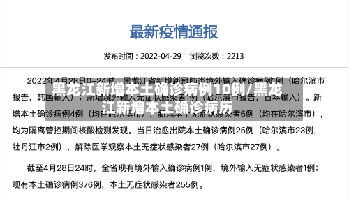 黑龙江新增本土确诊病例10例/黑龙江新增本土确诊病历-第3张图片