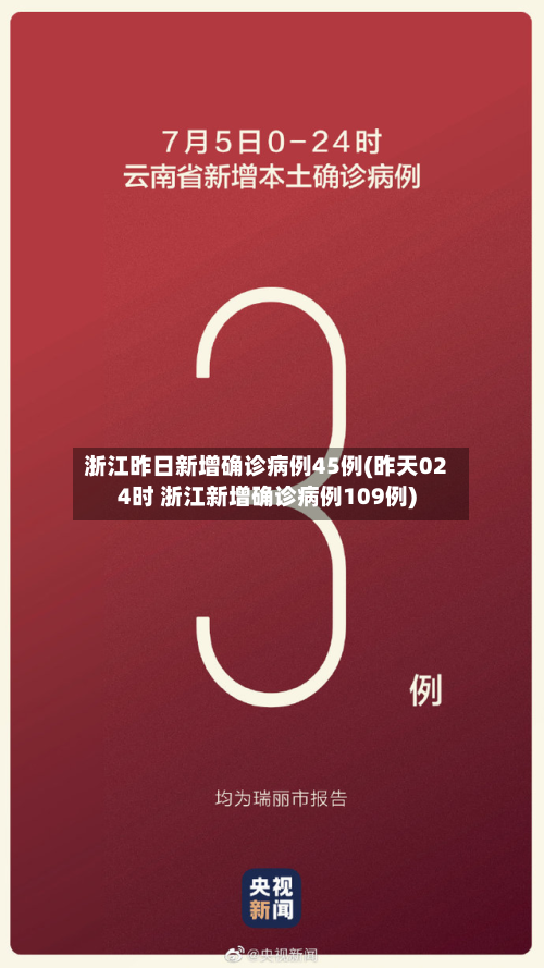 浙江昨日新增确诊病例45例(昨天024时 浙江新增确诊病例109例)-第3张图片