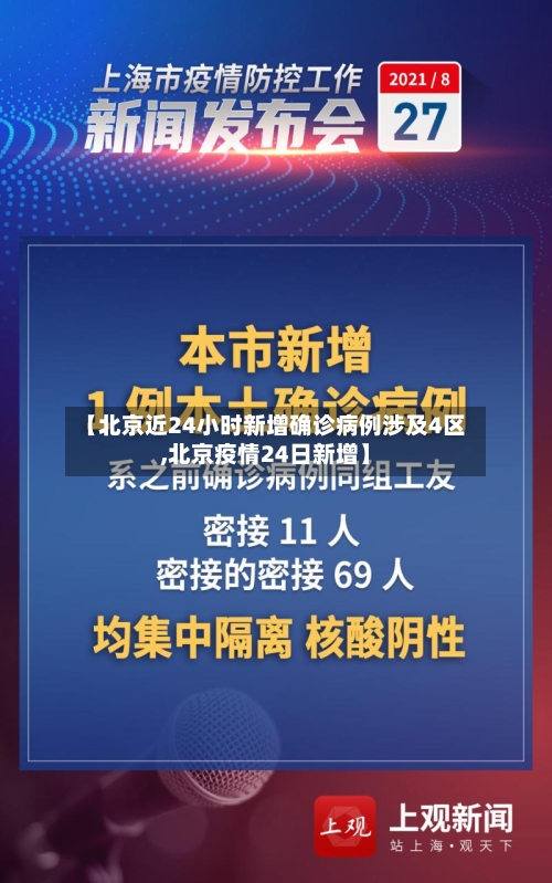 【北京近24小时新增确诊病例涉及4区,北京疫情24日新增】
