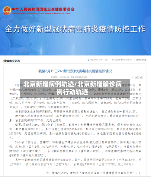 北京新增病例轨迹/北京新增确诊病例行动轨迹
