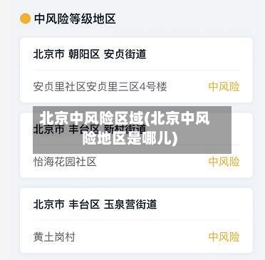北京中风险区域(北京中风险地区是哪儿)-第2张图片
