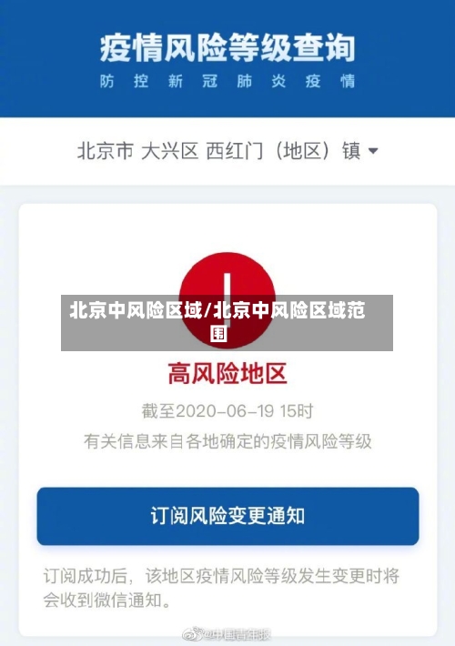 北京中风险区域/北京中风险区域范围
