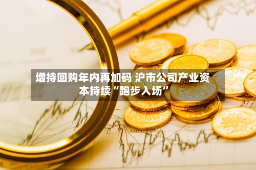 增持回购年内再加码 沪市公司产业资本持续“跑步入场”-第2张图片