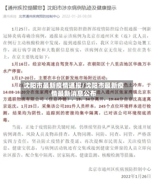 沈阳市最新疫情通报/沈阳市最新疫情最新消息公布-第2张图片