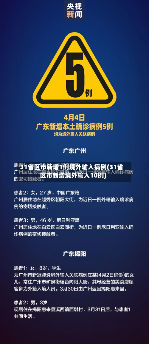 31省区市新增1例境外输入病例(31省区市新增境外输入10例)-第2张图片