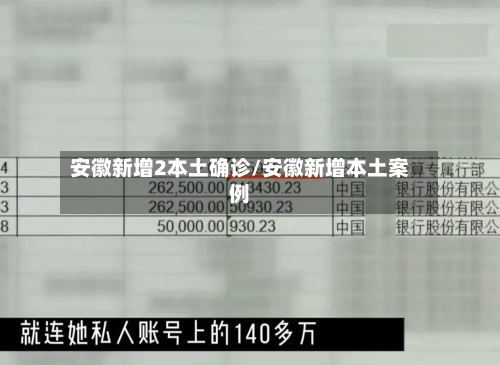 安徽新增2本土确诊/安徽新增本土案例-第2张图片
