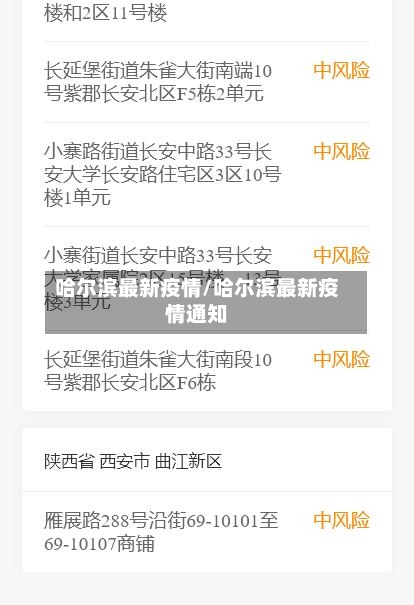 哈尔滨最新疫情/哈尔滨最新疫情通知-第2张图片
