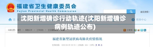 沈阳新增确诊行动轨迹(沈阳新增确诊病例轨迹公布)-第2张图片