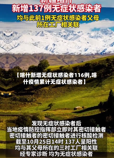 【喀什新增无症状感染者116例,喀什疫情累计无症状感染者】