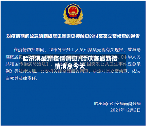 哈尔滨最新疫情消息/哈尔滨最新疫情消息今天