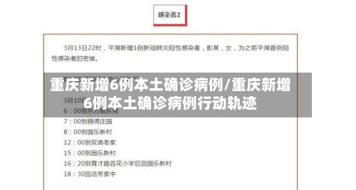 重庆新增6例本土确诊病例/重庆新增6例本土确诊病例行动轨迹-第2张图片
