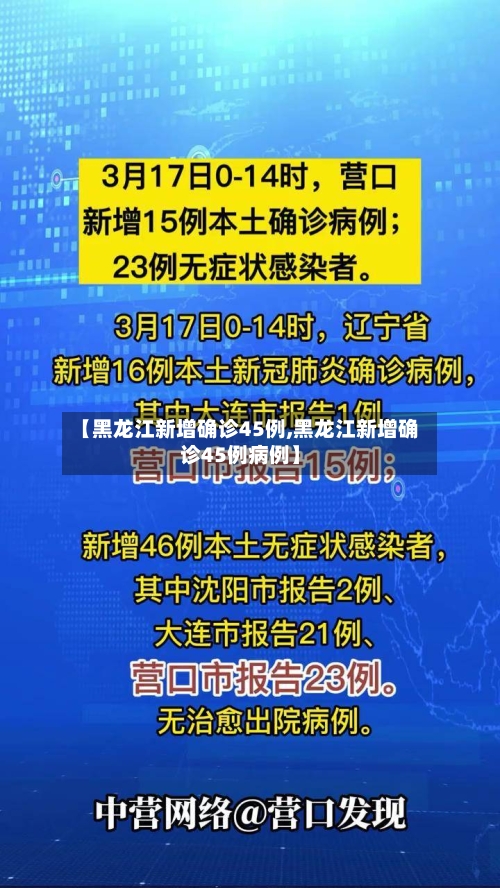【黑龙江新增确诊45例,黑龙江新增确诊45例病例】-第2张图片
