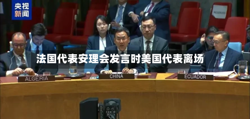 法国代表安理会发言时美国代表离场-第2张图片