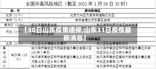 【30日山东疫情速报,山东31日疫情最新消息】-第2张图片