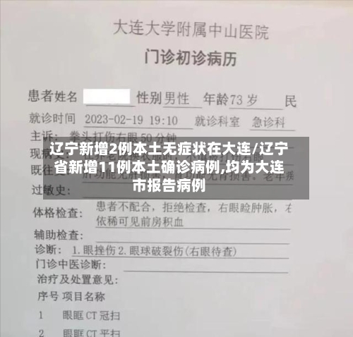 辽宁新增2例本土无症状在大连/辽宁省新增11例本土确诊病例,均为大连市报告病例