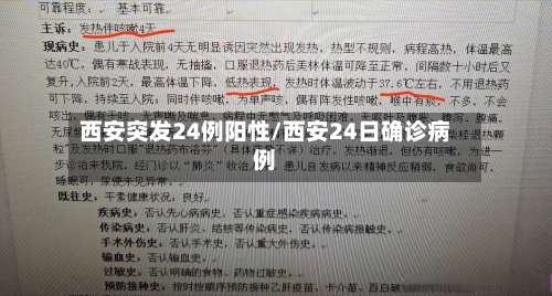 西安突发24例阳性/西安24日确诊病例