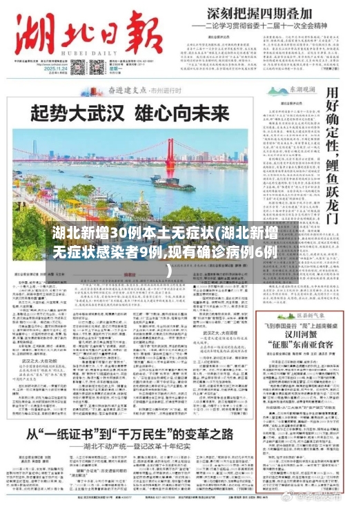 湖北新增30例本土无症状(湖北新增无症状感染者9例,现有确诊病例6例)