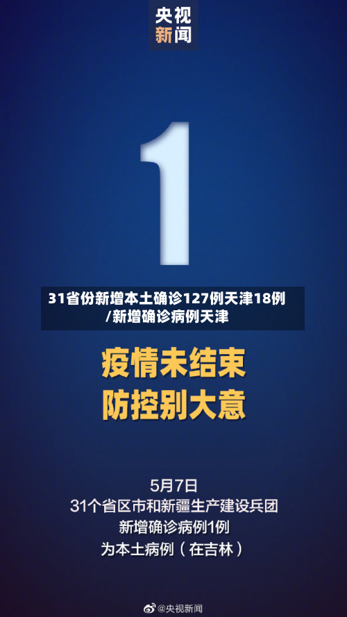 31省份新增本土确诊127例天津18例/新增确诊病例天津