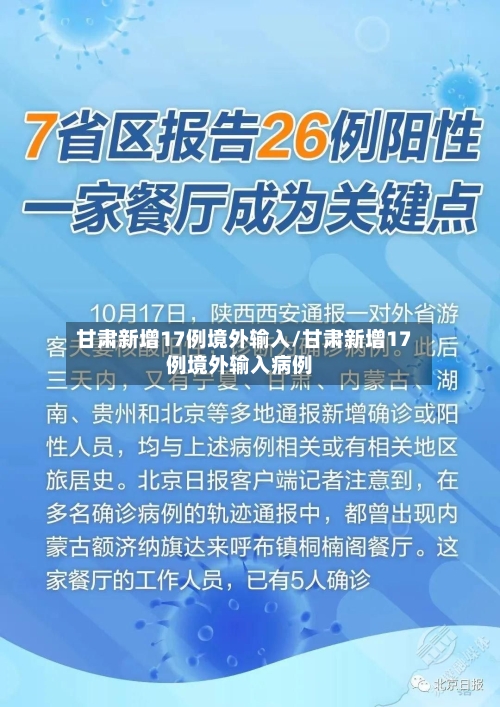 甘肃新增17例境外输入/甘肃新增17例境外输入病例-第3张图片