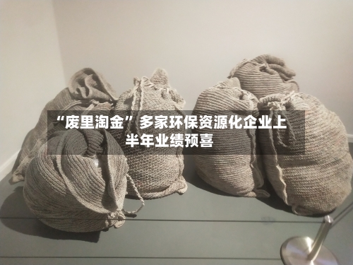 “废里淘金” 多家环保资源化企业上半年业绩预喜