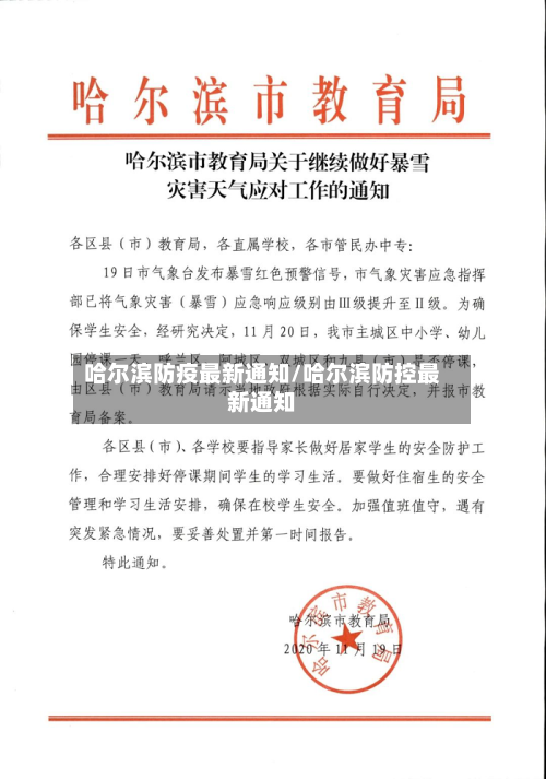 哈尔滨防疫最新通知/哈尔滨防控最新通知-第2张图片